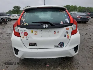 2015 Honda Fit LX with VIN 3HGGK5H57FM722000, listed as a Copart auction lot 57331455 with 140,546 mi miles and Salvage title. Bid and sale history available at DreamBid. Image 6.