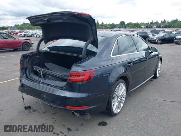 2018 Audi A4 Prestige z VIN WAUFNAF45JA019132, wystawiony jako IAAI lot #42239810 z przebiegiem 63 002 mil mil oraz . Historia ofert i sprzedaży dostępna na DreamBid. Obrazek 4.