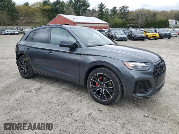 2023 Audi SQ5 Premium Plus with VIN WA1B4AFY4P2165851, listed as a Copart auction lot 50866934 with 20,514 mi miles and . Bid and sale history available at DreamBid. Image 4.