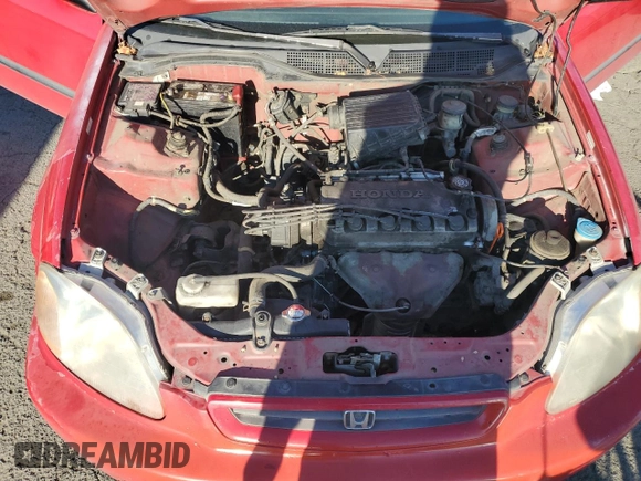 1998 Honda Civic DX with VIN 1HGEJ6124WL105199, listed as a Copart auction lot 72459114 with 128,758 mi miles and Salvage Title. Bid and sale history available at carsss.com. Image 11.