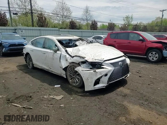 2018 Lexus LS 500 with VIN JTHC51FF8J5004560, listed as a Copart auction lot 55219535 with Not Provided miles and Salvage Title. Bid and sale history available at DreamBid. Image 13.