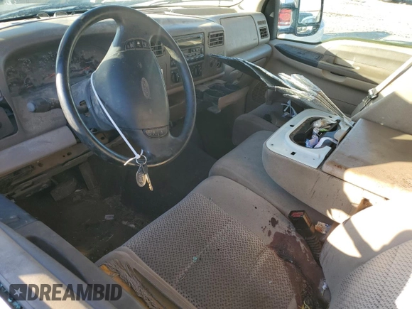 2001 Ford Super Duty F-250 XL with VIN 1FTNX20F91EC66932, listed as a Copart auction lot 83177154 with 258,347 mi miles and Salvage Title. Bid and sale history available at carsss.com. Image 8.