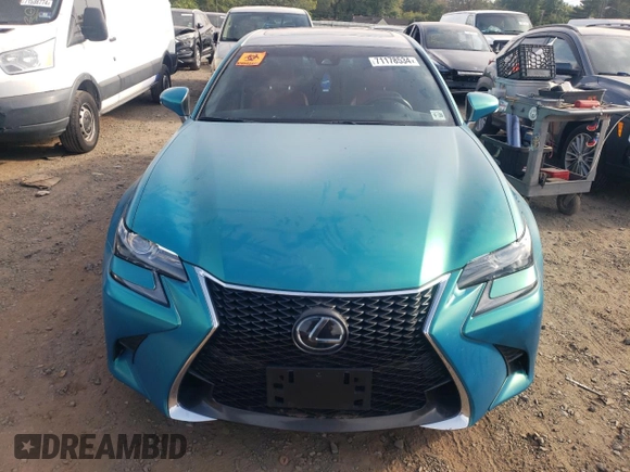 2020 Lexus GS with VIN JTHEZ1BL9LA019572, listed as a Copart auction lot 71178534 with 0 mi miles and Salvage Title. Bid and sale history available at carsss.com. Image 5.