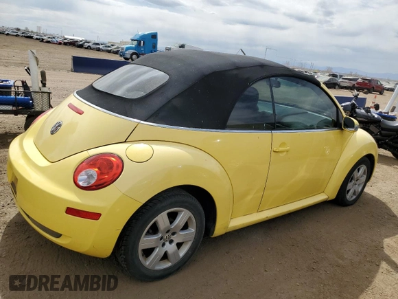 2007 Volkswagen Beetle with VIN 3VWPF31Y97M421884, listed as a Copart auction lot 51104055 with 99,372 mi miles and Clean title. Bid and sale history available at DreamBid. Image 3.