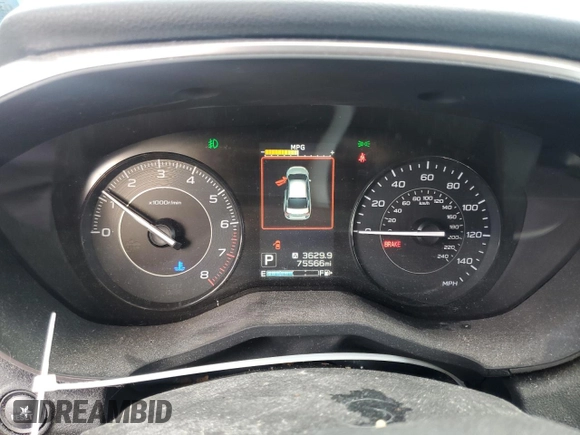 2018 Subaru Impreza Premium z VIN 4S3GTAD64J3726289, wystawiony jako Copart lot #86069554 z przebiegiem 75 566 mil mil oraz Szkoda całkowita • Salvage title. Historia ofert i sprzedaży dostępna na DreamBid. Obrazek 9.