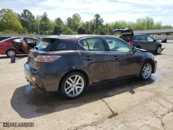 2015 Lexus CT 200h Hybrid with VIN JTHKD5BH1F2212365, listed as a Copart auction lot 52435775 with 80,294 mi miles and Salvage Title. Bid and sale history available at carsss.com. Image 3.