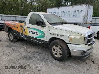2007 Dodge 1500 SLT with VIN 1D7HA16P97J579980, listed as a Copart auction lot 51543835 with Not Provided miles and Clean Title. Bid and sale history available at DreamBid. Image 4.
