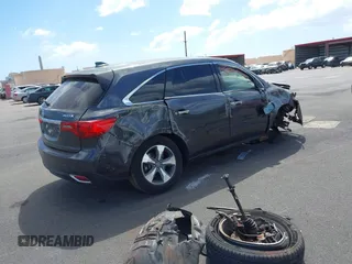 2016 Acura MDX with VIN 5FRYD3H25GB009186, listed as a IAAI auction lot 41720733 with 122,941 mi miles. Bid and sale history available at carsss.com. Image 4.