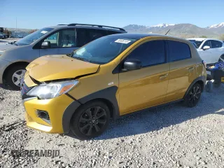2023 Mitsubishi Mirage Black Edition with VIN ML32AWHJ1PH002635, listed as a Copart auction lot 55608155 with 112,061 mi miles and Salvage title. Bid and sale history available at DreamBid. Image 1.