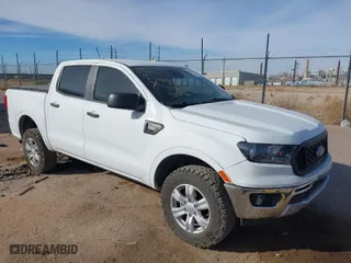 2021 Ford Ranger XL with VIN 1FTER4EH4MLE05025, listed as a IAAI auction lot 41586138 with 57,017 mi miles. Bid and sale history available at carsss.com. Image 1.