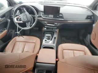 2022 Audi Q5 S line Premium Plus with VIN WA1EAAFY1N2090352, listed as a Copart auction lot 44381355 with 0 mi miles and Salvage Title. Bid and sale history available at carsss.com. Image 8.