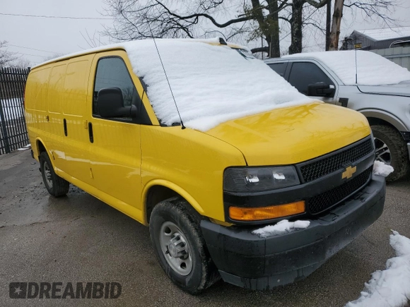 2020 Chevrolet Express Cargo Van with VIN 1GCWGAFP0L1129225, listed as a Copart auction lot 87066564 with 333,081 mi miles and Clean Title. Bid and sale history available at carsss.com. Image 4.