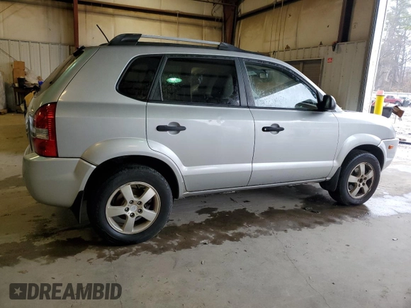 2008 Hyundai Tucson GLS with VIN KM8JM12B78U876237, listed as a Copart auction lot 44781155 with 205,976 mi miles and Salvage Title. Bid and sale history available at carsss.com. Image 3.