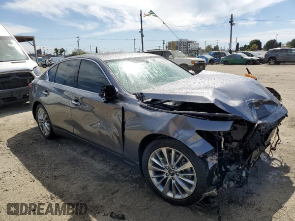 2021 Infiniti Q50 Luxe z VIN JN1EV7BP3MM706570, wystawiony jako Copart lot #52813045 z przebiegiem 13 354 mil mil oraz Szkoda całkowita • Salvage title. Historia ofert i sprzedaży dostępna na DreamBid. Obrazek 4.