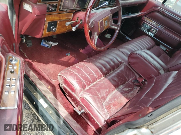 1989 Lincoln Town Car z VIN 1LNBM81F1KY658361, wystawiony jako Copart lot #58558244 z przebiegiem 85 349 mil mil oraz Nie do naprawy • Non repairable. Historia ofert i sprzedaży dostępna na DreamBid. Obrazek 8.