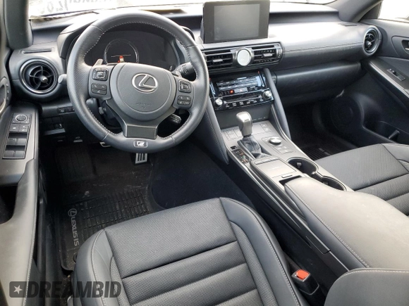 2024 Lexus IS 350 F Sport with VIN JTHGZ1E27R5036092, listed as a Copart auction lot 88706965 with 5,697 mi miles and Salvage title. Bid and sale history available at DreamBid. Image 8.