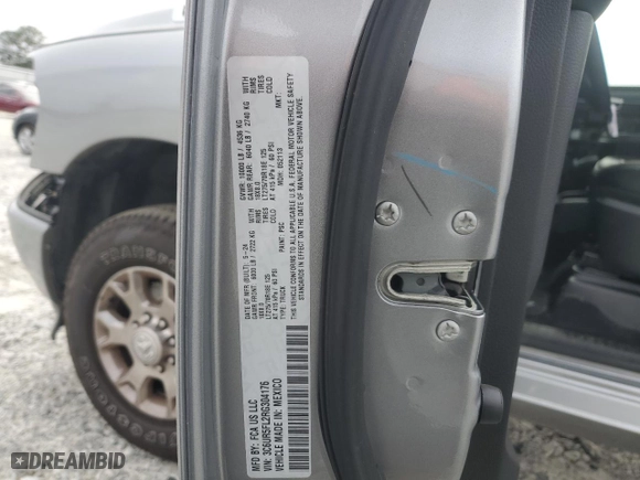 2024 Ram 2500 Laramie with VIN 3C6UR5FL2RG304176, listed as a Copart auction lot 48303765 with 13,573 mi miles and Salvage Title. Bid and sale history available at carsss.com. Image 12.