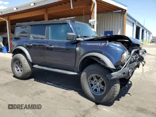 2021 Ford Bronco with VIN 1FMDE5BH7MLA83056, listed as a Copart auction lot 60513675 with 36,191 mi miles and Salvage title. Bid and sale history available at DreamBid. Image 4.