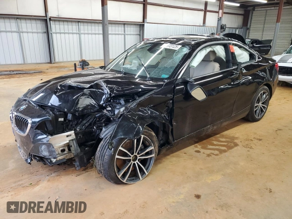 2018 BMW 2 Series 230i xDrive z VIN WBA2J3C5XJVD48455, wystawiony jako Copart lot #58833125 z przebiegiem Nie podano mil oraz Szkoda całkowita • Salvage title. Historia ofert i sprzedaży dostępna na DreamBid. Obrazek 1.