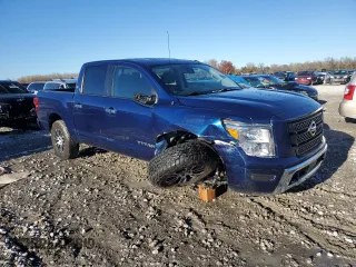 2021 Nissan Titan S with VIN 1N6AA1EC2MN528946, listed as a Copart auction lot 81486324 with 62,521 mi miles and Salvage title. Bid and sale history available at DreamBid. Image 4.