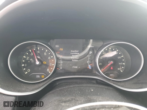 2018 Jeep Compass Latitude z VIN 3C4NJCBB6JT136804, wystawiony jako Copart lot #54146235 z przebiegiem 71 436 mil mil oraz Szkoda całkowita • Salvage title. Historia ofert i sprzedaży dostępna na DreamBid. Obrazek 9.