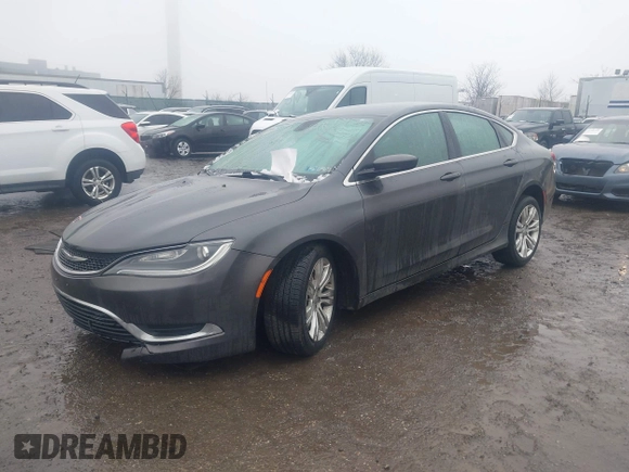 2015 Chrysler 200 Limited with VIN 1C3CCCAB0FN754117, listed as a IAAI auction lot 41521341 with 1 mi miles. Bid and sale history available at carsss.com. Image 16.
