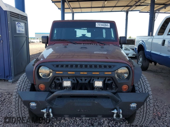 2008 Jeep Wrangler Unlimited X with VIN 1J4GB39128L650605, listed as a Copart auction lot 74144364 with 157,264 mi miles and Salvage Title. Bid and sale history available at DreamBid. Image 5.