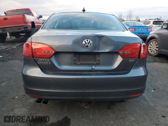 2012 Volkswagen Jetta Sedan TDI with VIN 3VW3L7AJ5CM373635, listed as a Copart auction lot 43063905 with 126,636 mi miles and Salvage Title. Bid and sale history available at carsss.com. Image 6.