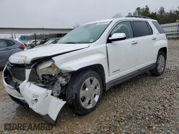 2012 GMC Terrain SLT-1 with VIN 2GKFLUE50C6345655, listed as a Copart auction lot 45092035 with 129,408 mi miles and Salvage Title. Bid and sale history available at carsss.com. Image 1.