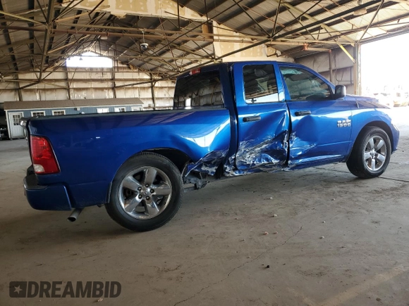 2018 Ram 1500 Express with VIN 1C6RR6FG5JS280628, listed as a Copart auction lot 61007805 with 128,470 mi miles and Salvage title. Bid and sale history available at DreamBid. Image 3.