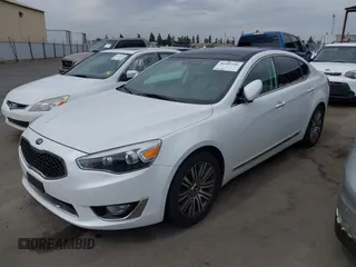 2016 Kia Cadenza Premium with VIN KNALN4D77G5218198, listed as a IAAI auction lot 40381356 with 77,116 mi miles. Bid and sale history available at carsss.com. Image 17.