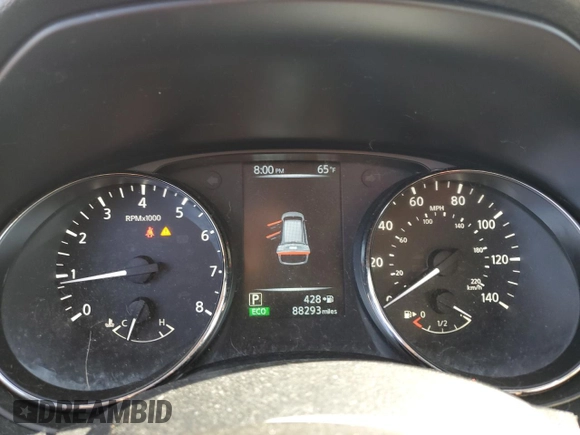 2017 Nissan Rogue SV with VIN KNMAT2MVXHP520321, listed as a Copart auction lot 60747285 with 88,293 mi miles and Salvage title. Bid and sale history available at DreamBid. Image 9.