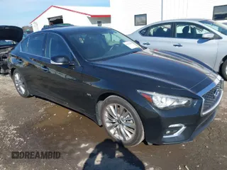 2019 Infiniti Q50 3.0t LUXE with VIN JN1EV7AP8KM541551, listed as a IAAI auction lot 41534608 with 66,273 mi miles. Bid and sale history available at carsss.com. Image 1.