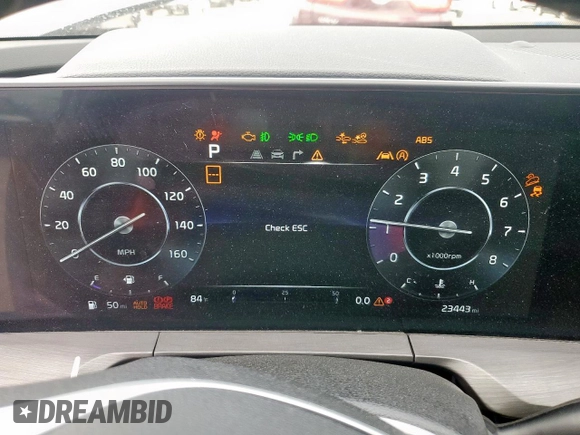 2023 Kia Telluride SX X-Line with VIN 5XYP5DGC1PG400127, listed as a Copart auction lot 62950045 with 23,443 mi miles and Salvage title. Bid and sale history available at DreamBid. Image 9.