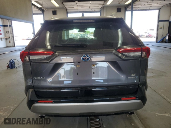 2023 Toyota RAV4 Hybrid SE with VIN JTM16RFV9PD107948, listed as a Copart auction lot 59816735 with 22,257 mi miles and Salvage title. Bid and sale history available at DreamBid. Image 6.