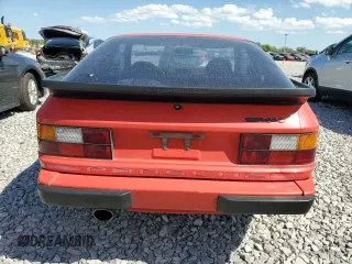 1983 Porsche 944 with VIN WP0AA0945DN453742, listed as a Copart auction lot 49583285 with 12,621 mi miles and Salvage Title. Bid and sale history available at carsss.com. Image 6.