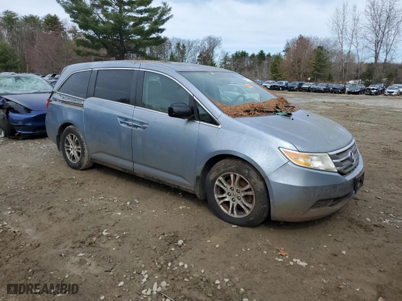 2013 Honda Odyssey EX-L with VIN 5FNRL5H62DB077593, listed as a Copart auction lot 49731335 with 0 mi miles and Clean Title. Bid and sale history available at carsss.com. Image 4.
