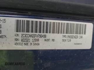 2015 Chrysler 300 Limited with VIN 2C3CCAAG5FH796498, listed as a IAAI auction lot 41520694 with 165,433 mi miles. Bid and sale history available at carsss.com. Image 9.