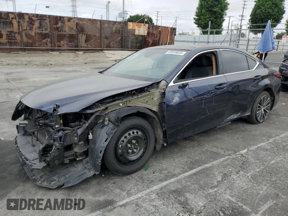 2022 Lexus ES 350 with VIN 58ADZ1B16NU125527, listed as a Copart auction lot 65559035 with 57,306 mi miles and Salvage title. Bid and sale history available at DreamBid. Image 1.