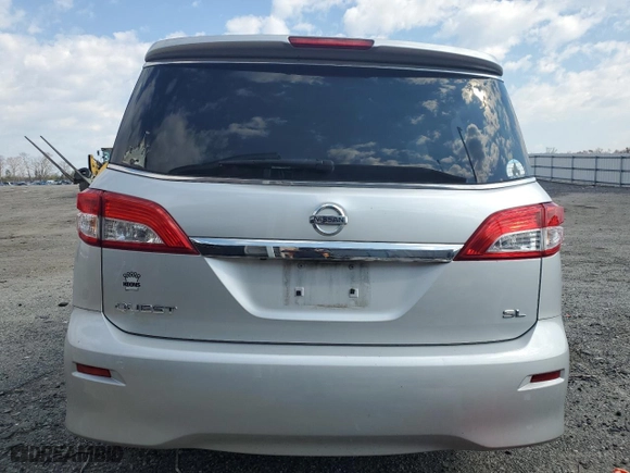 2015 Nissan Quest S with VIN JN8AE2KP8F9121864, listed as a Copart auction lot 49004964 with 97,888 mi miles. Bid and sale history available at carsss.com. Image 6.