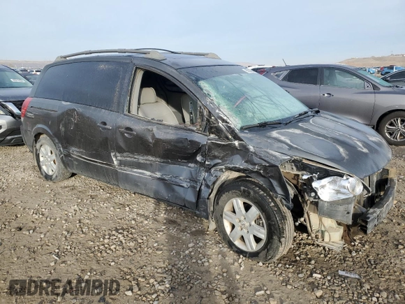 2006 Nissan Quest SL with VIN 5N1BV28UX6N121137, listed as a Copart auction lot 85929024 with 0 mi miles and Salvage Title. Bid and sale history available at carsss.com. Image 4.