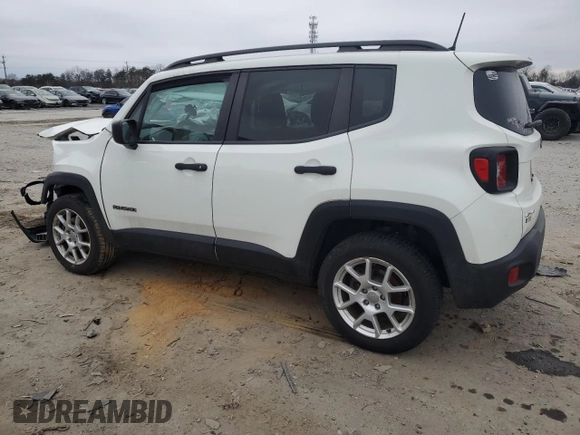 2021 Jeep Renegade Sport with VIN ZACNJDAB4MPM11800, listed as a Copart auction lot 44103615 with 54,027 mi miles and Salvage title. Bid and sale history available at DreamBid. Image 2.