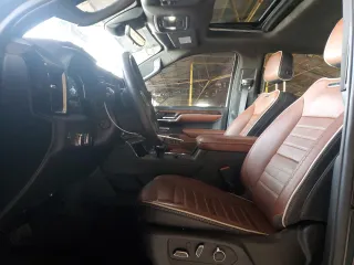 2023 GMC Sierra 1500 Denali Ultimate with VIN 1GTUUHEL9PZ273709, listed as a Copart auction lot 51457605 with 24,147 mi miles and Salvage Title. Bid and sale history available at carsss.com. Image 7.