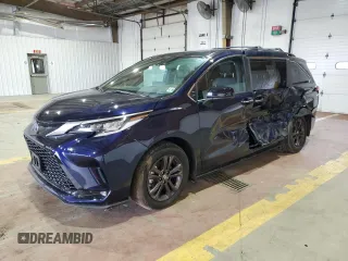 2024 Toyota Sienna XSE with VIN 5TDDSKFC9RS126165, listed as a Copart auction lot 52512975 with 9,409 mi miles and Salvage title. Bid and sale history available at DreamBid. Image 1.