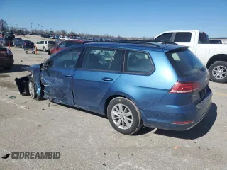 2019 Volkswagen Golf SportWagen S with VIN 3VWY57AU6KM512342, listed as a Copart auction lot 47112595 with 97,965 mi miles and Salvage Title. Bid and sale history available at carsss.com. Image 2.