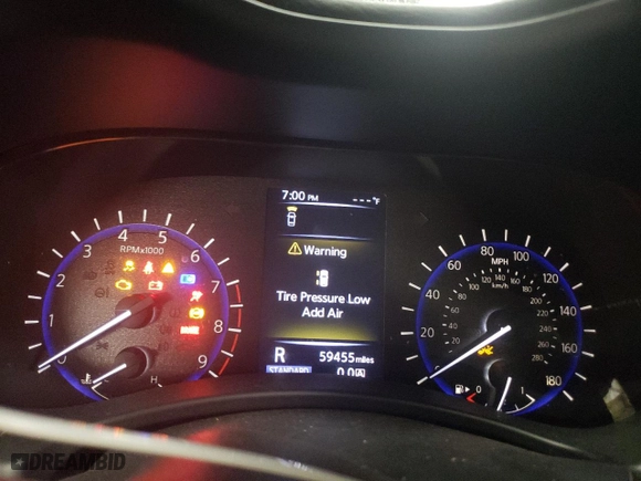 2018 Infiniti Q50 RED SPORT 400 with VIN JN1FV7AR1JM481357, listed as a Copart auction lot 47395265 with 59,455 mi miles and Salvage Title. Bid and sale history available at carsss.com. Image 9.