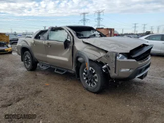 2024 Nissan Frontier PRO-4X with VIN 1N6ED1EK6RN657604, listed as a Copart auction lot 43514335 with 0 mi miles and Salvage Title. Bid and sale history available at carsss.com. Image 4.