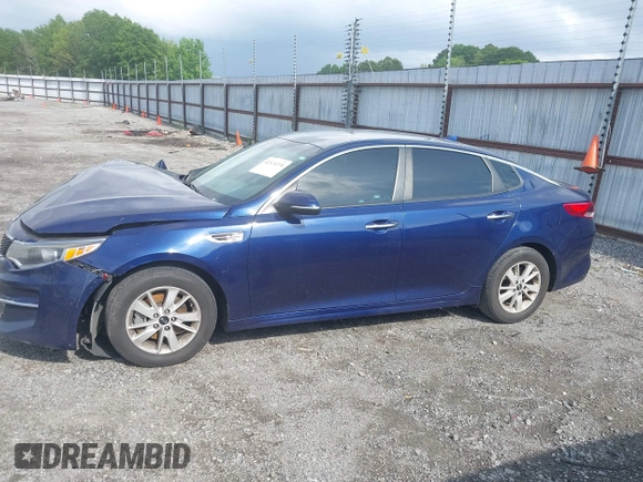 2018 Kia Optima LX with VIN 5XXGT4L37JG207956, listed as a IAAI auction lot 42121234 with 167,632 mi miles. Bid and sale history available at carsss.com. Image 15.