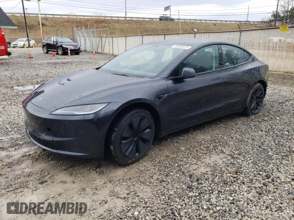 2024 Tesla Model 3 with VIN 5YJ3E1EA7RF858716, listed as a Copart auction lot 49809325 with 9,936 mi miles and Non Repairable. Bid and sale history available at DreamBid. Image 1.