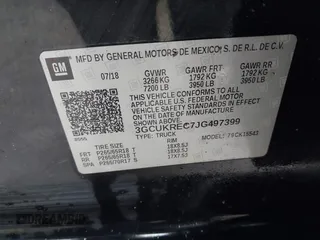 2018 Chevrolet Silverado 1500 LT with VIN 3GCUKREC7JG497399, listed as a IAAI auction lot 41497685 with 179,811 mi miles. Bid and sale history available at carsss.com. Image 9.